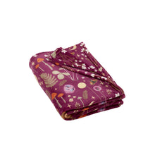 Load image into Gallery viewer, Enchanted Twilight Animals Blanket - Plum