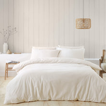 Load image into Gallery viewer, Brushed Stripe Duvet Set - Natural