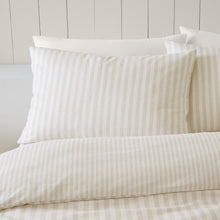 Load image into Gallery viewer, Brushed Stripe Duvet Set - Natural