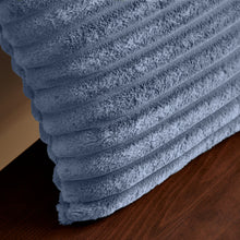 Load image into Gallery viewer, Cosy Ribbed Filled Cushion - Lansfield Blue