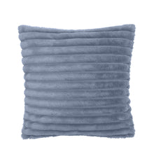 Load image into Gallery viewer, Cosy Ribbed Filled Cushion - Lansfield Blue
