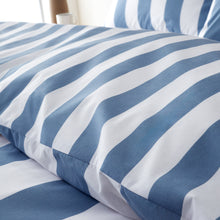 Load image into Gallery viewer, Cove Stripe Duvet Set - Blue