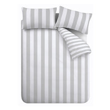 Load image into Gallery viewer, Cove Stripe Duvet Set - Silver