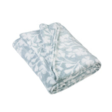 Load image into Gallery viewer, Brooke Floral Throw - Duck Egg Blue