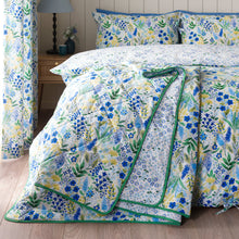 Load image into Gallery viewer, Tilly Floral Bedspread - Blue