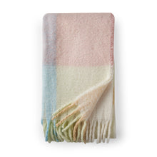 Load image into Gallery viewer, Faux Mohair Check Throw