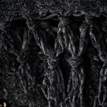 Load image into Gallery viewer, Wilson Plain Chenille Throw - Black