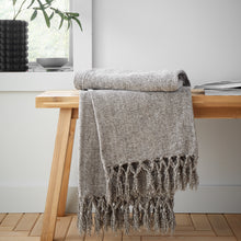 Load image into Gallery viewer, Wilson Plain Chenille Throw - Grey
