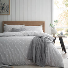 Load image into Gallery viewer, Brushed Polka Dot Duvet Set - Grey