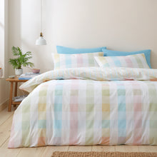 Load image into Gallery viewer, Spring Check Duvet Set