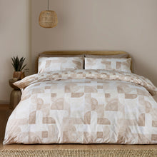 Load image into Gallery viewer, Sloane Geo Natural Duvet Set