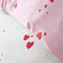 Load image into Gallery viewer, Seersucker Heart Duvet Set