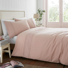 Load image into Gallery viewer, Broderie Anglaise Duvet Set - Blush