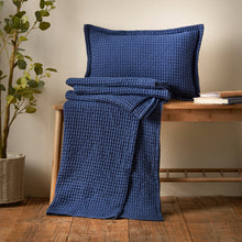 Load image into Gallery viewer, Jaipur Waffle Throw - Navy