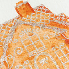 Load image into Gallery viewer, Gretel Velvet Piped Cushion Cover - Cloud Dust/Ginger