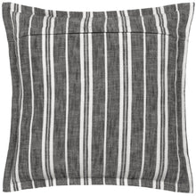 Load image into Gallery viewer, Hebble Striped Cushion - Black