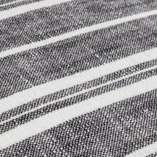 Load image into Gallery viewer, Hebble Striped Cushion - Black