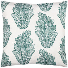 Load image into Gallery viewer, Paisley Outdoor Cushion Cover - Teal