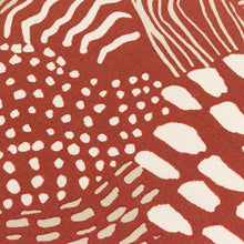 Load image into Gallery viewer, Nola Abstract Piped Cushion Cover - Chestnut