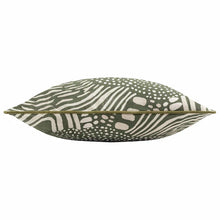Load image into Gallery viewer, Nola Abstract Piped Cushion Cover - Olive