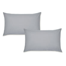 Load image into Gallery viewer, Easy Iron Percale Pillowcase Pair - Grey