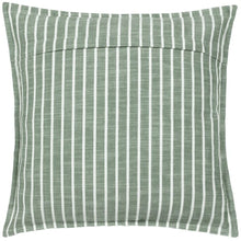 Load image into Gallery viewer, Tala Stripe Reversible Cushion Cover Eucalyptus