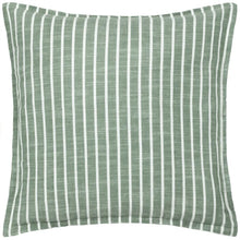 Load image into Gallery viewer, Tala Stripe Reversible Cushion Cover Eucalyptus
