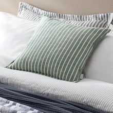 Load image into Gallery viewer, Tala Stripe Reversible Cushion Cover Eucalyptus