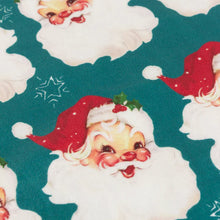 Load image into Gallery viewer, Vintage Santa Printed Velvet Christmas Stocking