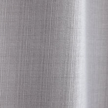 Load image into Gallery viewer, Textured Blackout Silver Eyelet Curtains