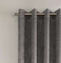 Load image into Gallery viewer, Alpha Grey Single Recycled Blockout Curtain Panel