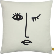 Load image into Gallery viewer, "Features" - Recycled Reversible Filled Cushion