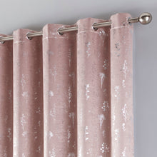 Load image into Gallery viewer, Fleur Blush Eyelet Curtains