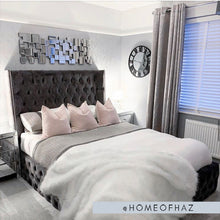 Load image into Gallery viewer, Halo Grey Eyelet Curtains