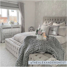 Load image into Gallery viewer, Halo Grey Eyelet Curtains