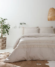 Load image into Gallery viewer, Izmir Tassel Stone Duvet Set