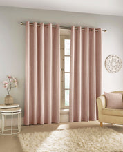 Load image into Gallery viewer, Savoy Blush Eyelet Blackout Curtains