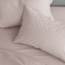 Load image into Gallery viewer, Easy Iron Percale Pillowcase Pair - Blush Pink
