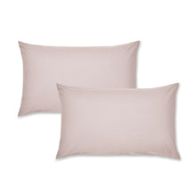 Load image into Gallery viewer, Easy Iron Percale Pillowcase Pair - Blush Pink

