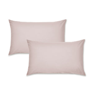 Easy Iron Percale Pillowcase Pair - Blush Pink