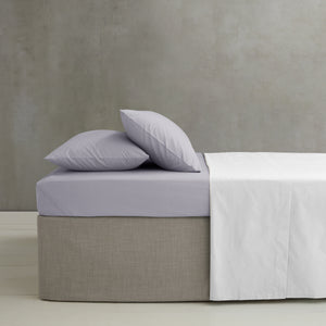 Easy Iron Percale Fitted Sheet - Lilac