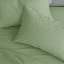 Load image into Gallery viewer, Easy Iron Percale Pillowcase Pair - Sage Green

