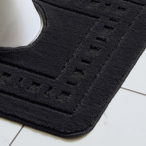 Armoni Bath Mat Set - Black