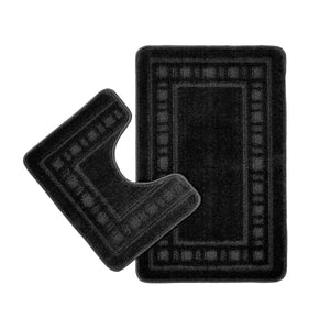 Armoni Bath Mat Set - Black