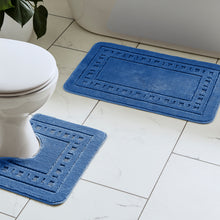 Load image into Gallery viewer, Armoni Bath Mat Set - Navy Blue
