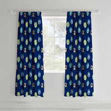 Load image into Gallery viewer, Football Pencil Pleat Curtains
