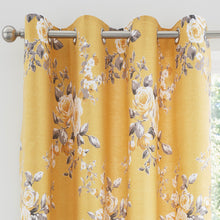 Load image into Gallery viewer, Canterbury Eyelet Top Curtains - Ochre
