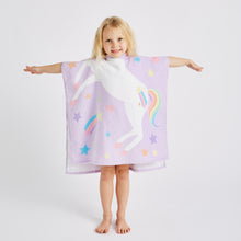 Load image into Gallery viewer, Kids Unicorn Poncho
