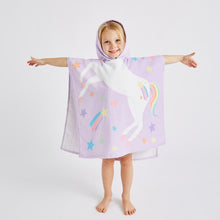 Load image into Gallery viewer, Kids Unicorn Poncho
