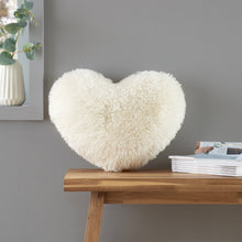 Load image into Gallery viewer, Cuddly Heart Cream Cushion
